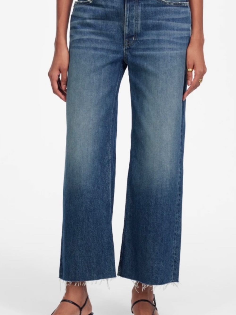 NEW Madewell Women’s Low-Slung Baggy Crop Jeans 30